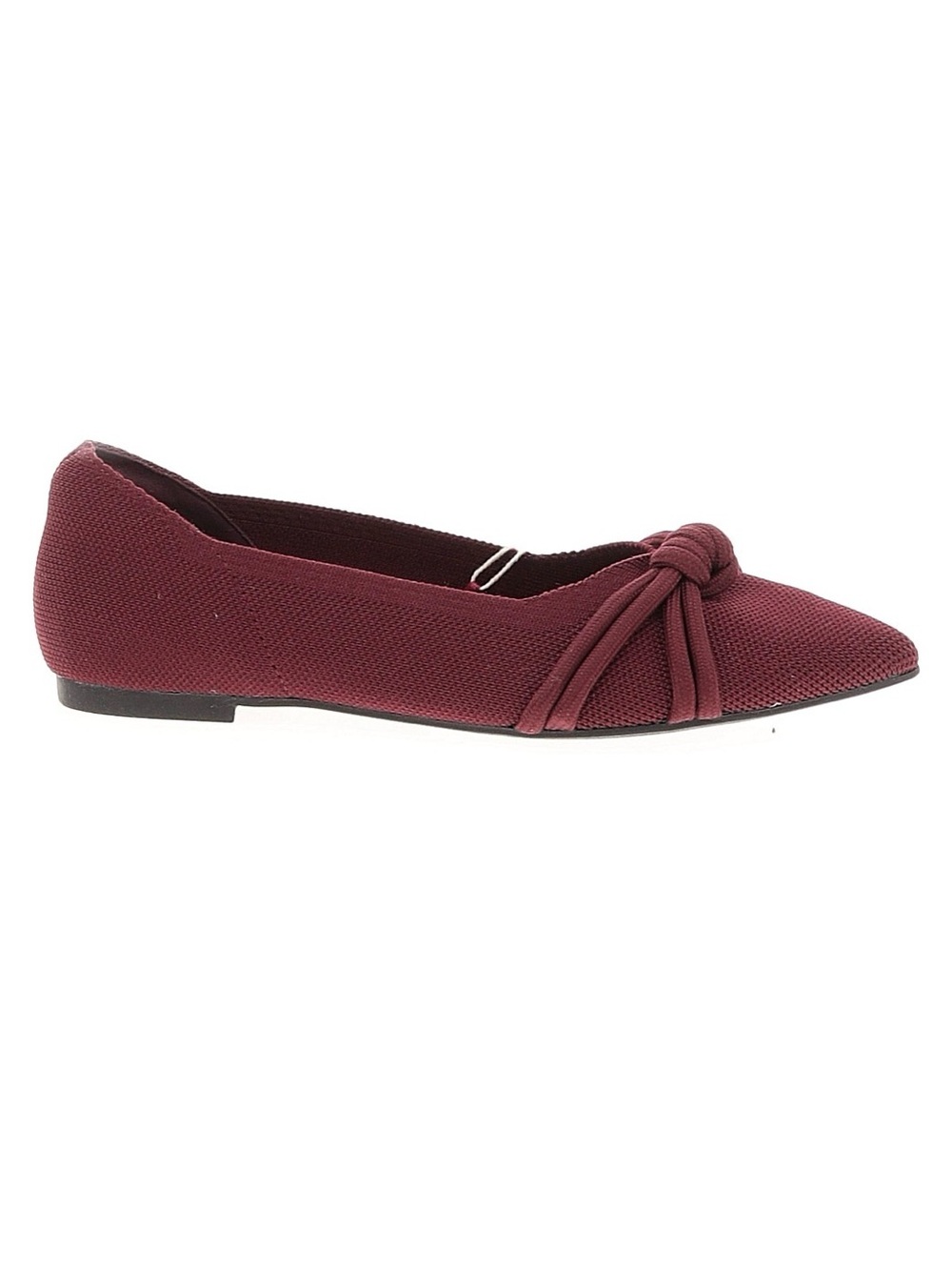 Nanette Lepore Burgundy Pointed Knot Ballet Flat